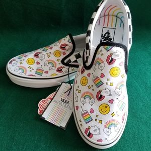 NWOB Vans - Flour Shop Classic Slip On's - Women's Size 7